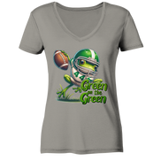 Green Frog   - Ladies V-Neck Shirt