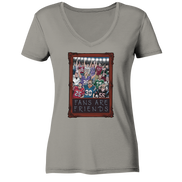 Fans are Friends  - Ladies V-Neck Shirt