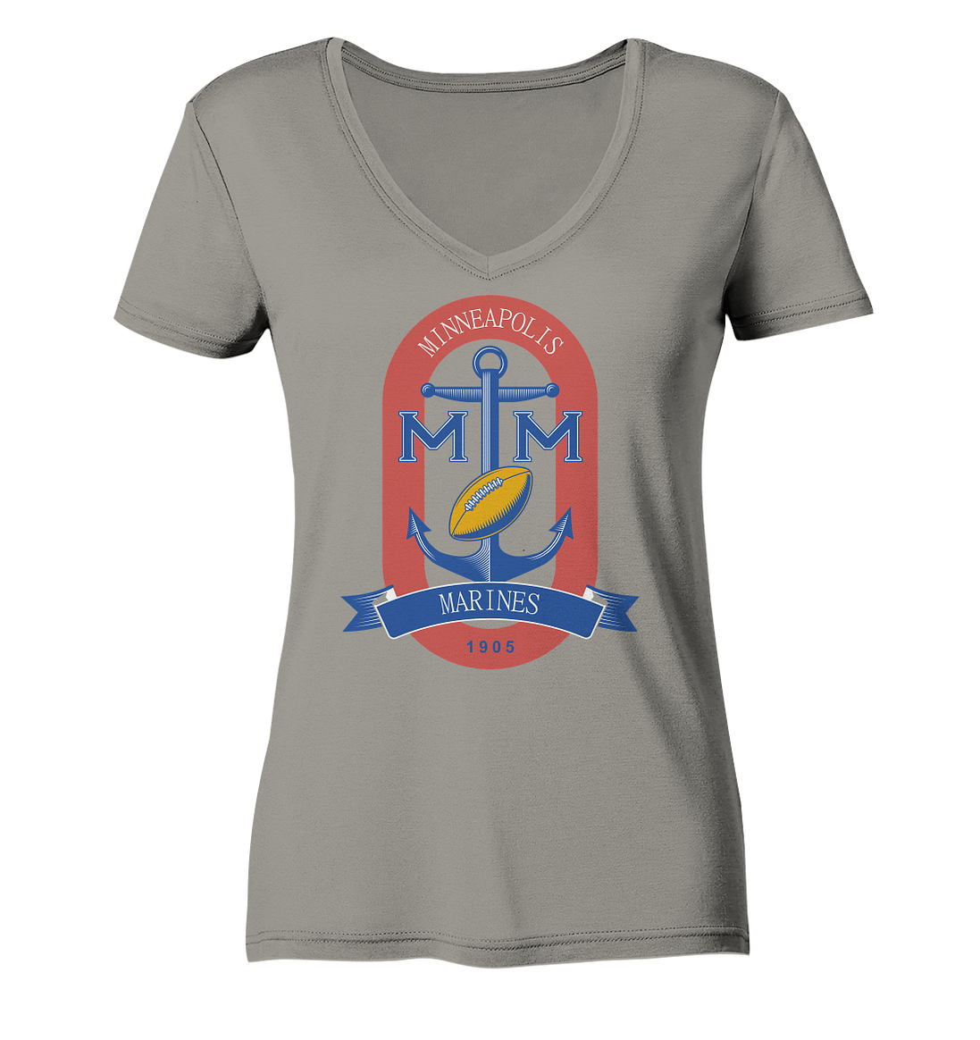 Minneapolis Marines 2 - Ladies V-Neck Shirt