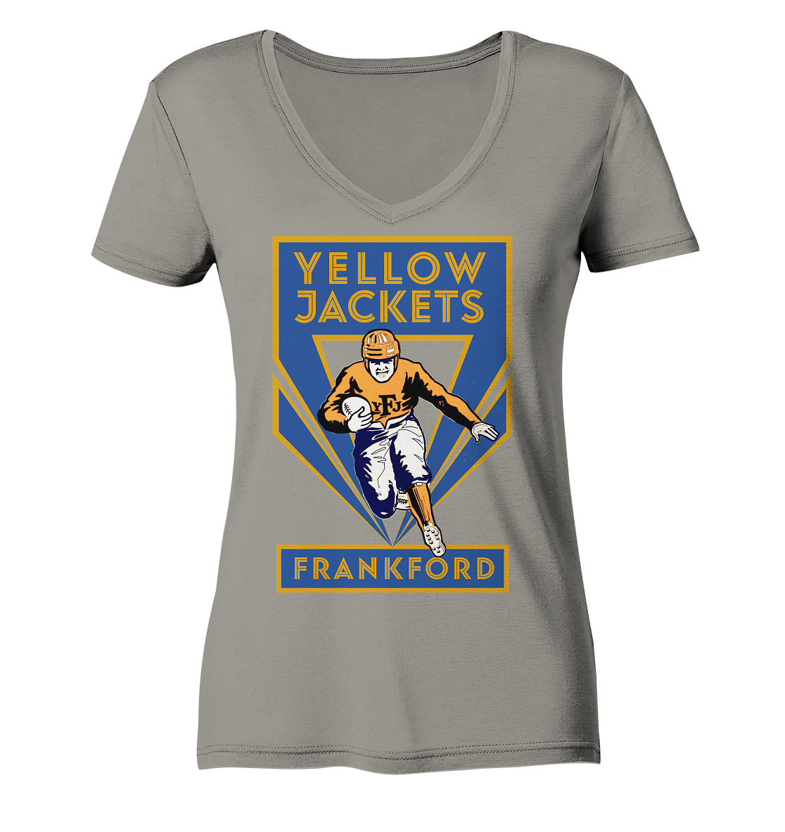 Frankford Yellow Jackets 2 - Ladies V-Neck Shirt