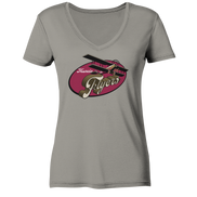 Muncie Flyers 2 - Ladies V-Neck Shirt