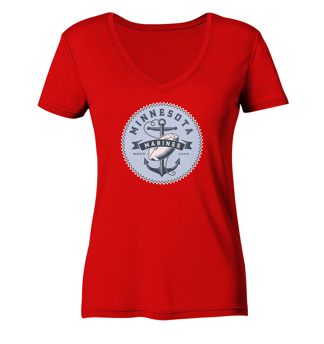 Minnesota Marines II - Ladies V-Neck Shirt