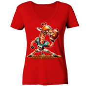 Giraffe - Ladies V-Neck Shirt