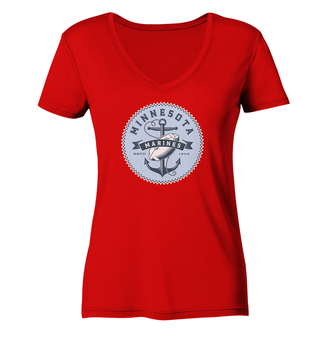 Minnesota Marines II - Ladies V-Neck Shirt