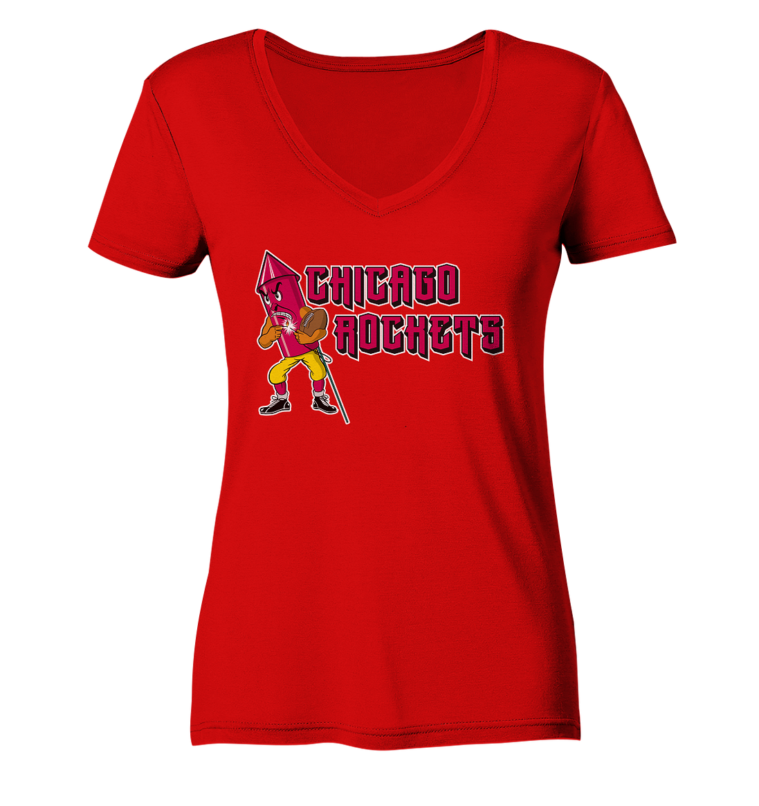 Chicago Rockets - Ladies V-Neck Shirt