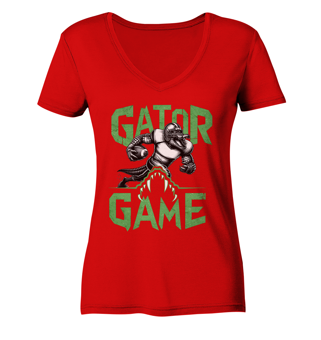 Gator Game - Ladies V-Neck Shirt