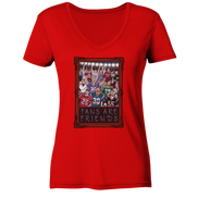 Fans are Friends  - Ladies V-Neck Shirt