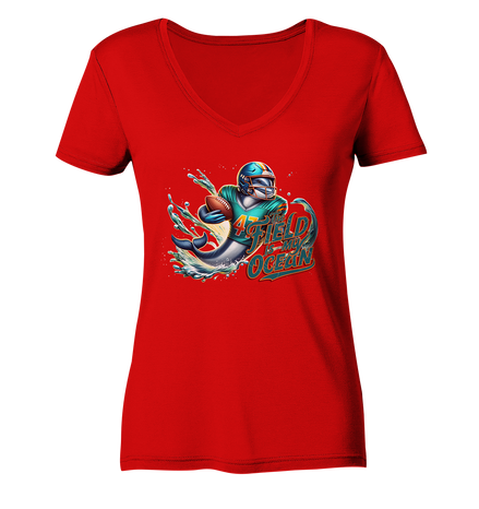 Dolphin - Ladies V-Neck Shirt