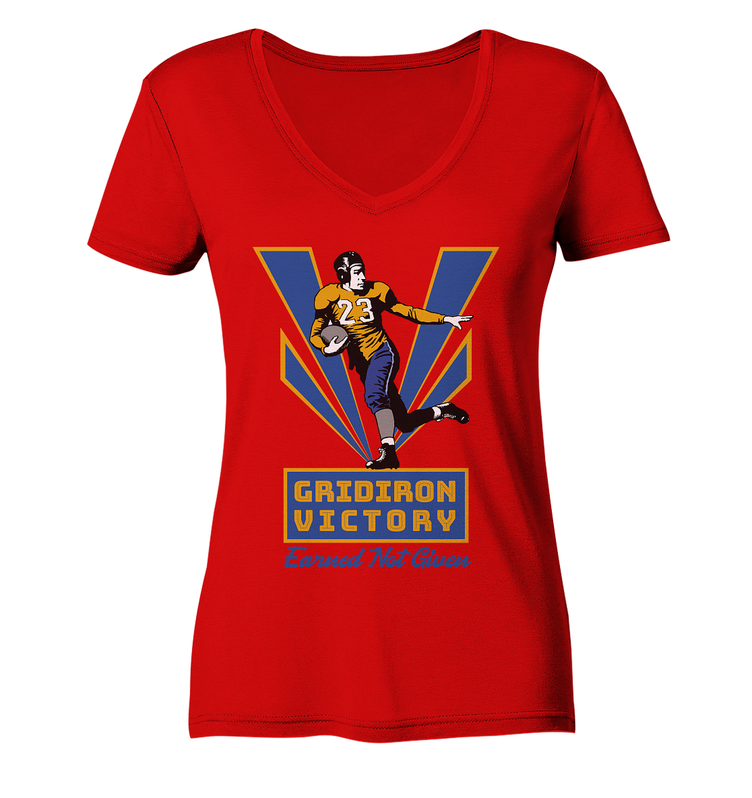 Gridiron Victory - Ladies V-Neck Shirt