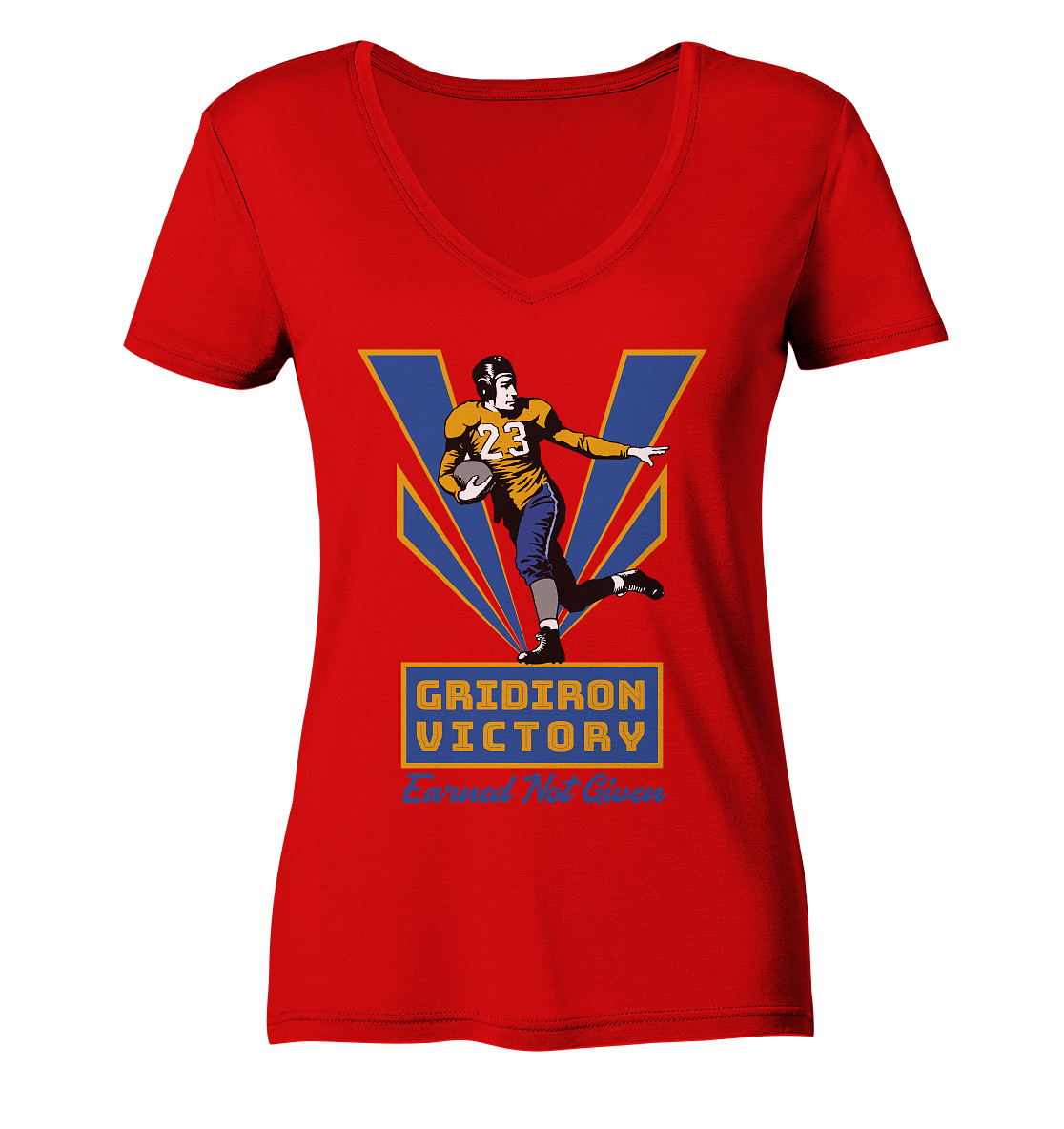 Gridiron Victory - Ladies V-Neck Shirt