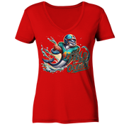 Dolphin - Women's V-Neck Shirt