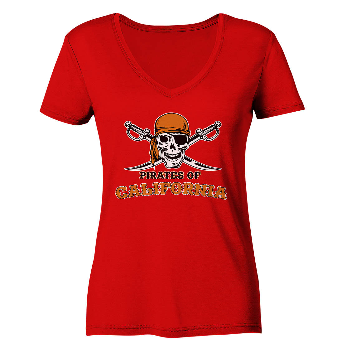 Pirates of California - Ladies V-Neck Shirt