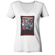 Fans are Friends  - Ladies V-Neck Shirt