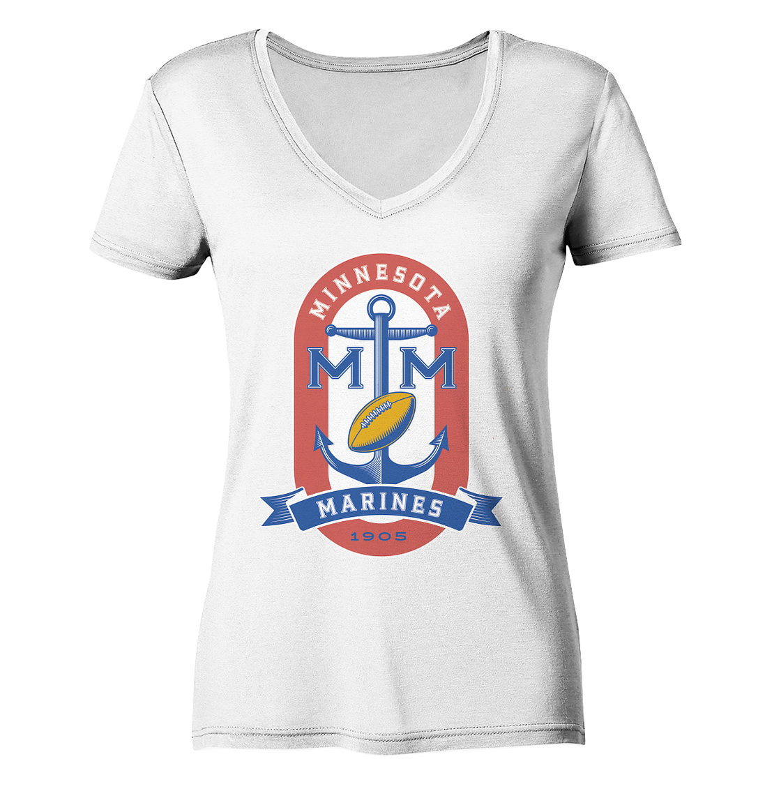 Minnesota Marines - Ladies V-Neck Shirt