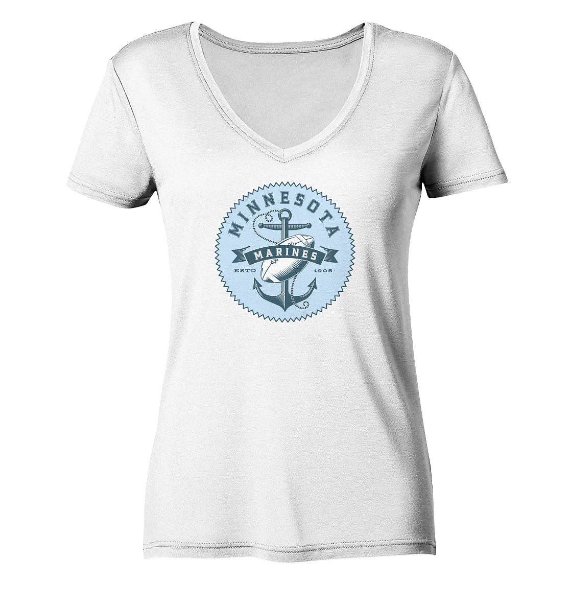 Minnesota Marines II - Ladies V-Neck Shirt