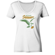 Miami Seahawks 2  - Ladies V-Neck Shirt