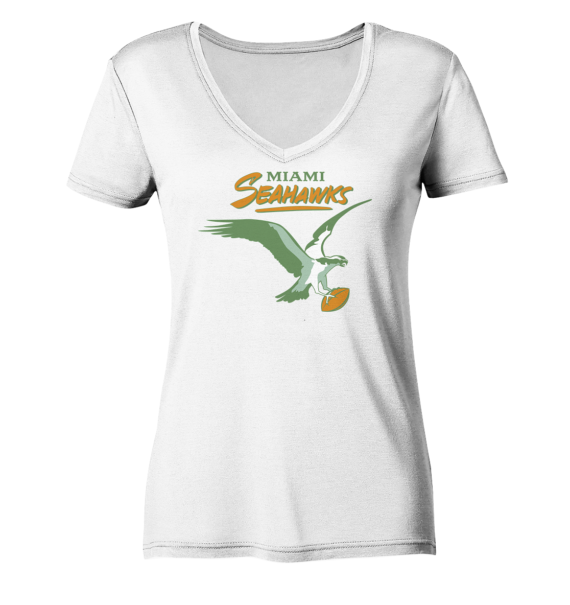 Miami Seahawks 2  - Ladies V-Neck Shirt