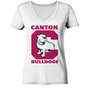 Canton Bulldogs 2 - Ladies V-Neck Shirt