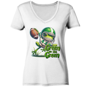 Green Frog   - Ladies V-Neck Shirt