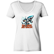 Shark Attack - Ladies V-Neck Shirt