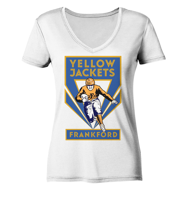 Frankford Yellow Jackets 2 - Ladies V-Neck Shirt