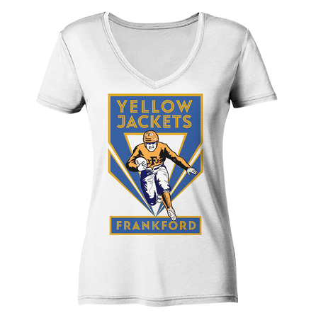 Frankford Yellow Jackets 2 - Ladies V-Neck Shirt