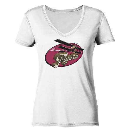 Muncie Flyers 2 - Ladies V-Neck Shirt