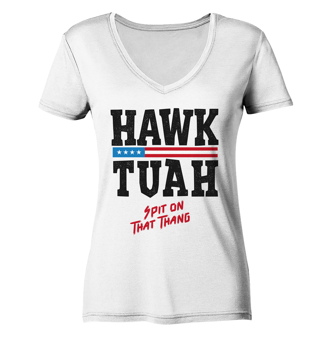 Hawk Tuah - Women's V-Neck Shirt