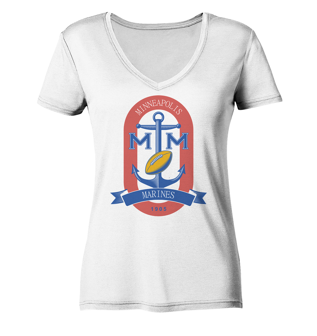 Minneapolis Marines 2 - Ladies V-Neck Shirt