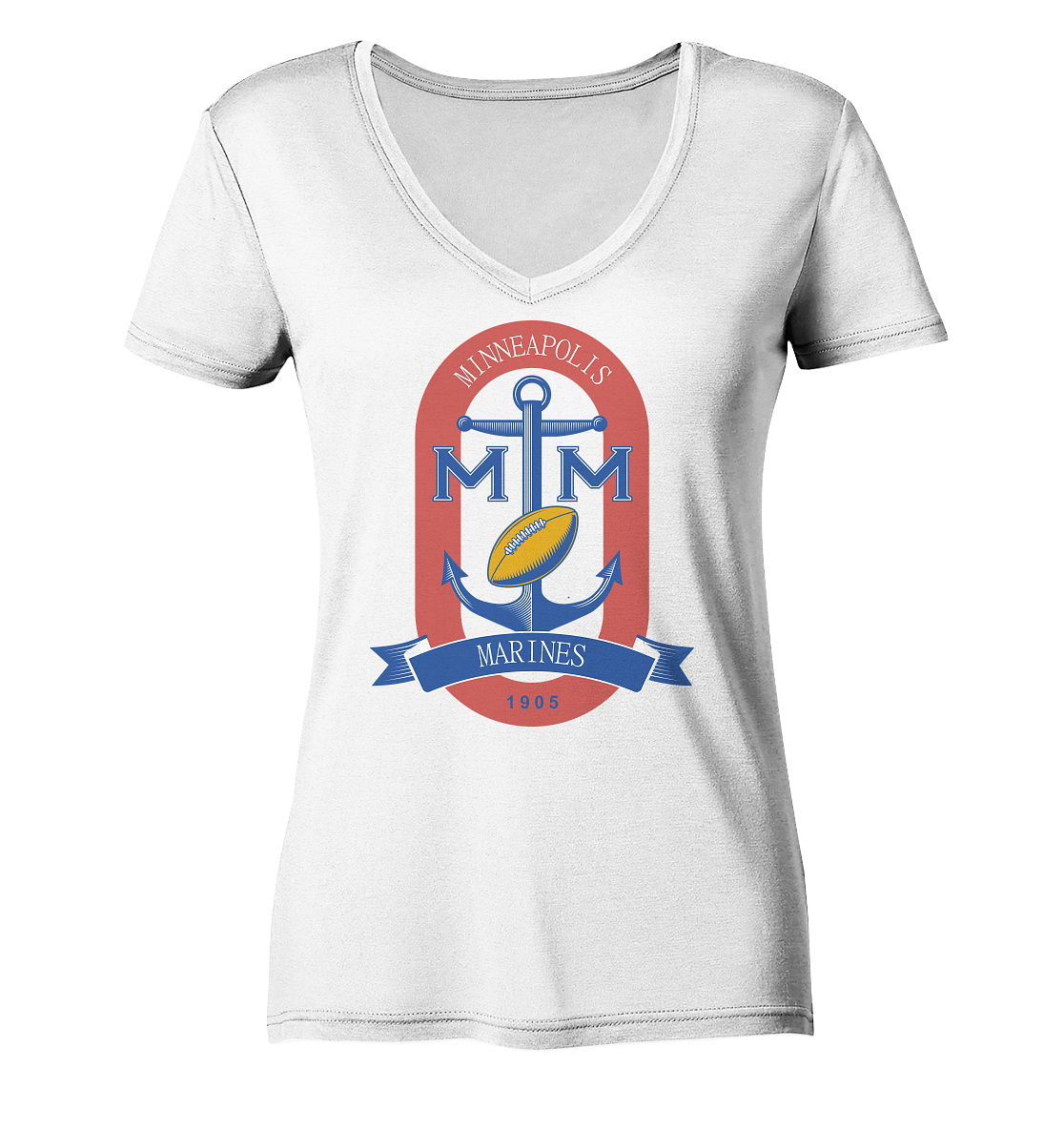 Minneapolis Marines 2 - Ladies V-Neck Shirt