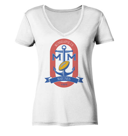 Minneapolis Marines 2 - Ladies V-Neck Shirt