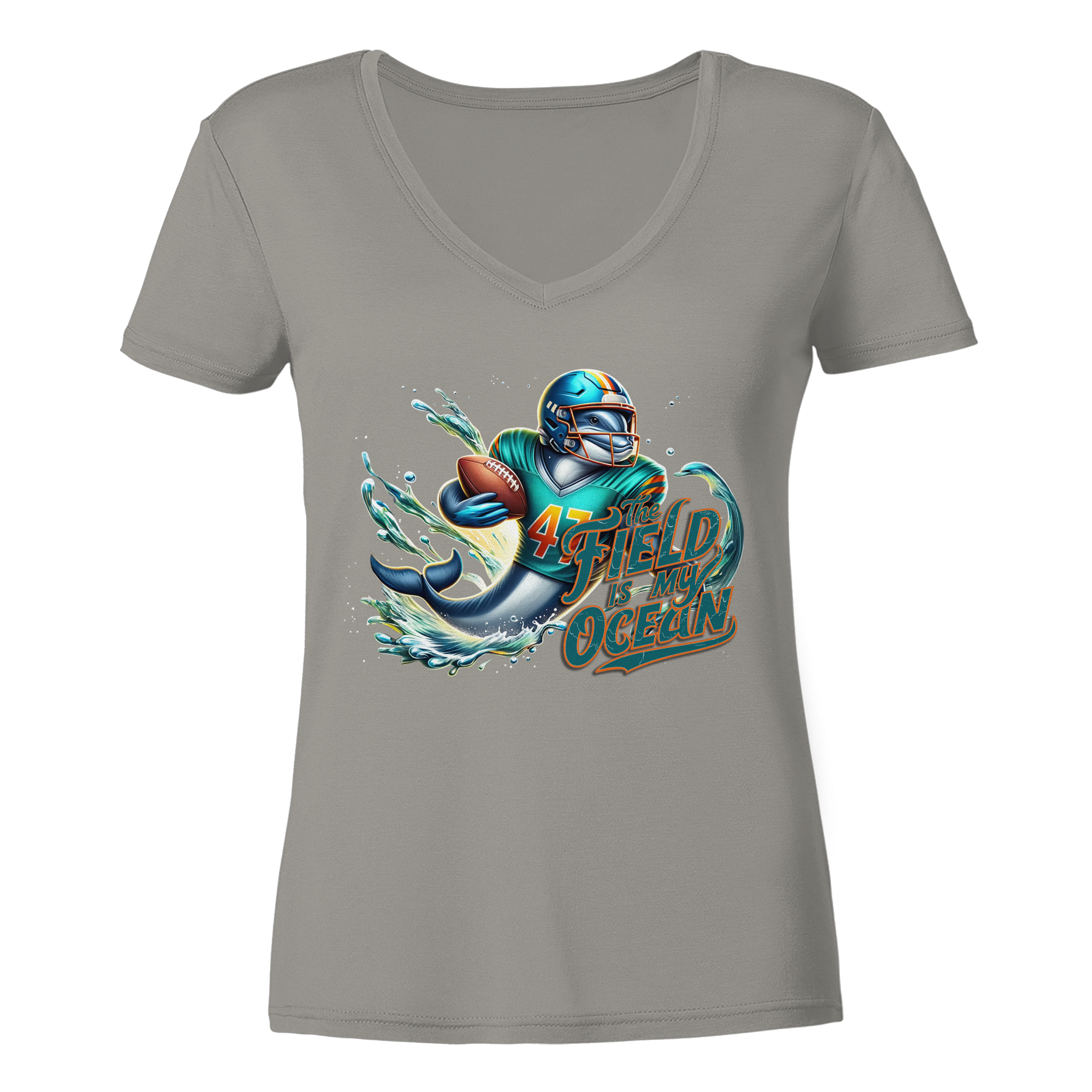 The Field is my Ocean - Ladies V-Neck Shirt