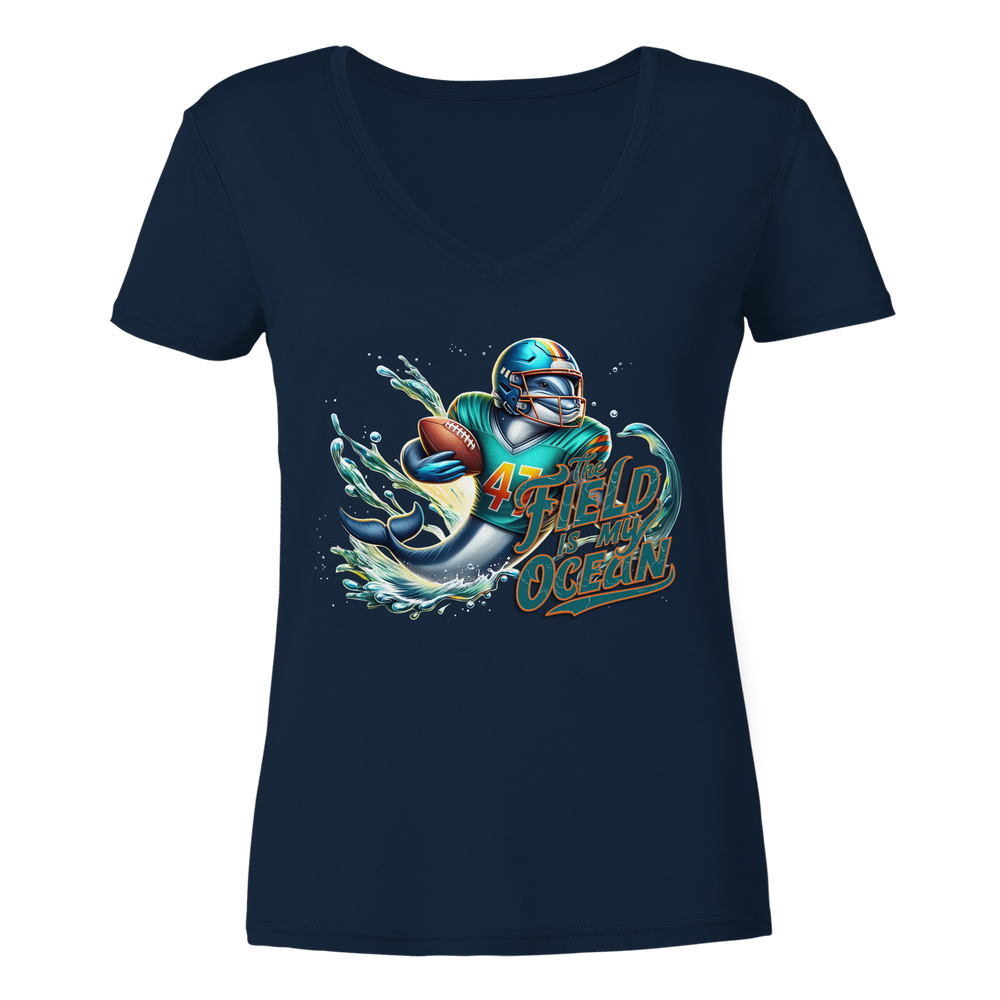 The Field is my Ocean - Ladies V-Neck Shirt