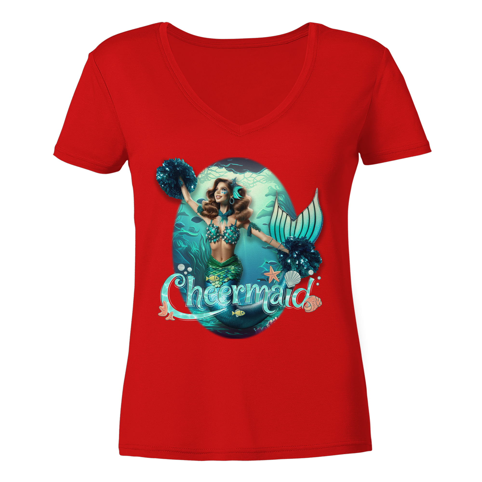 Cheermaid - Ladies V-Neck Shirt