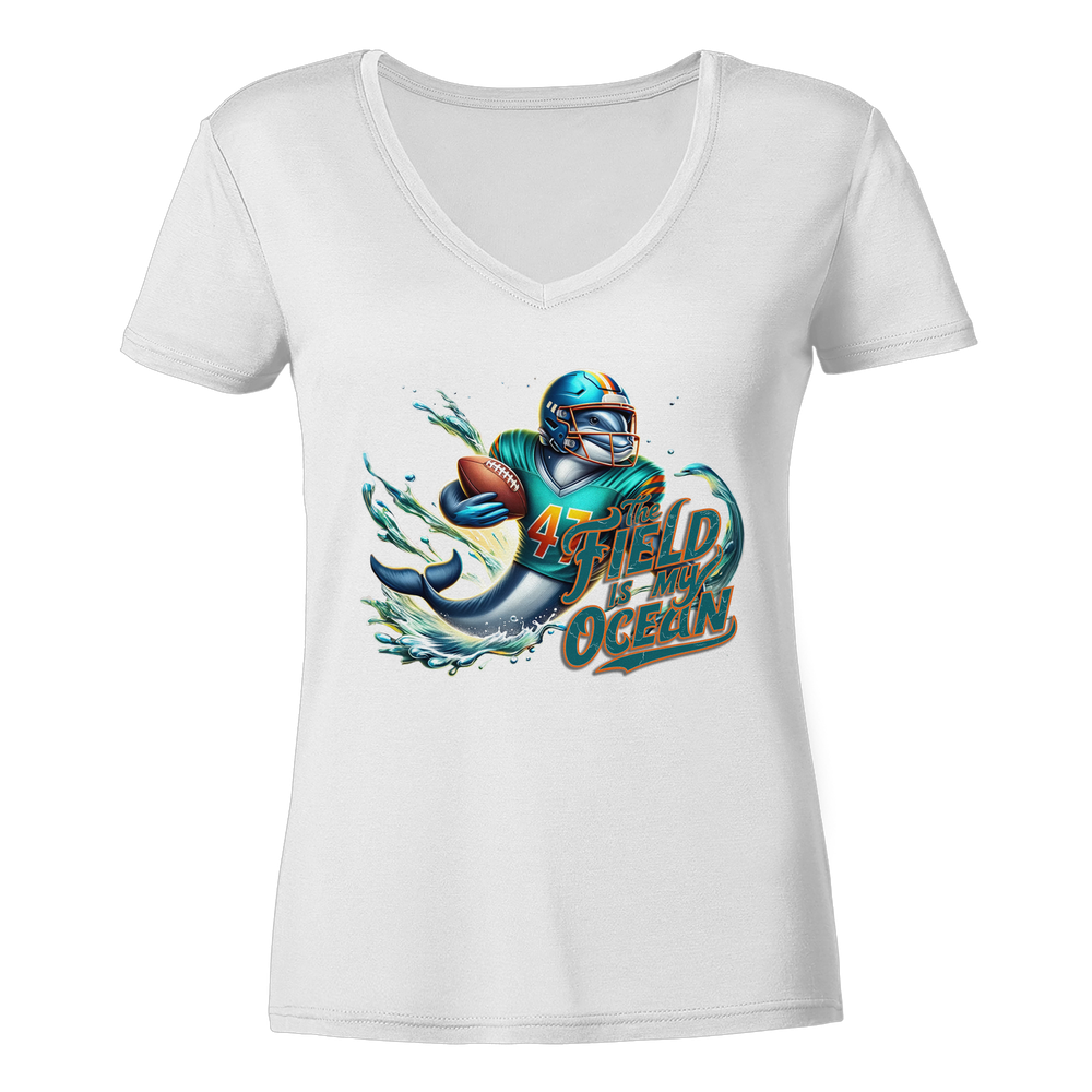 The Field is my Ocean - Ladies V-Neck Shirt