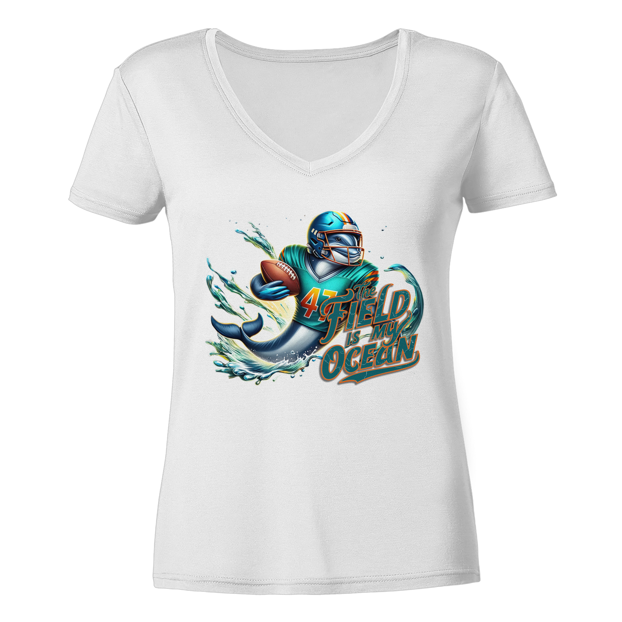 The Field is my Ocean - Ladies V-Neck Shirt