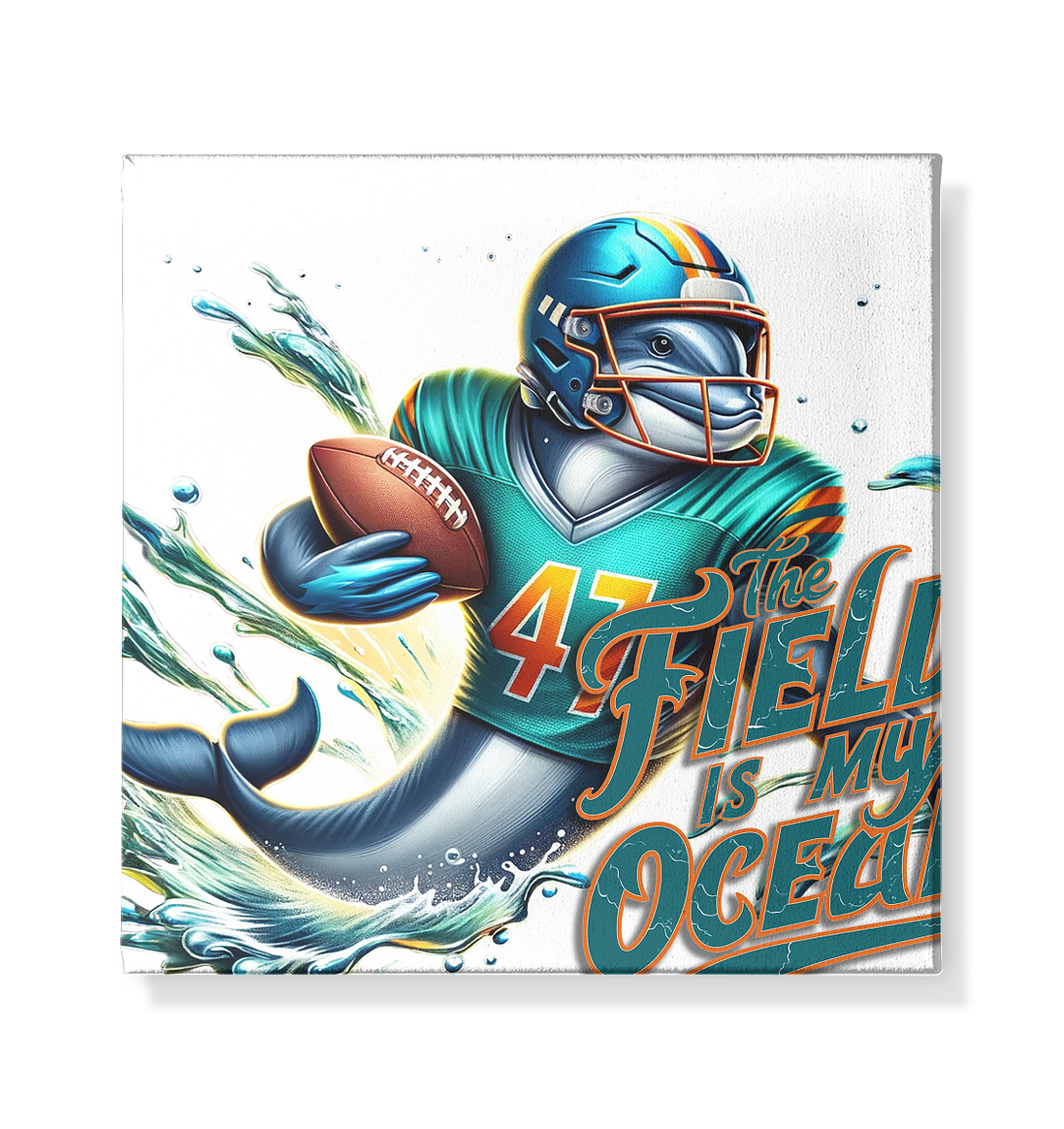 The Field is my Ocean - Leinwand 20x20cm