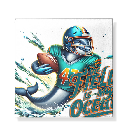 The Field is my Ocean - Leinwand 20x20cm