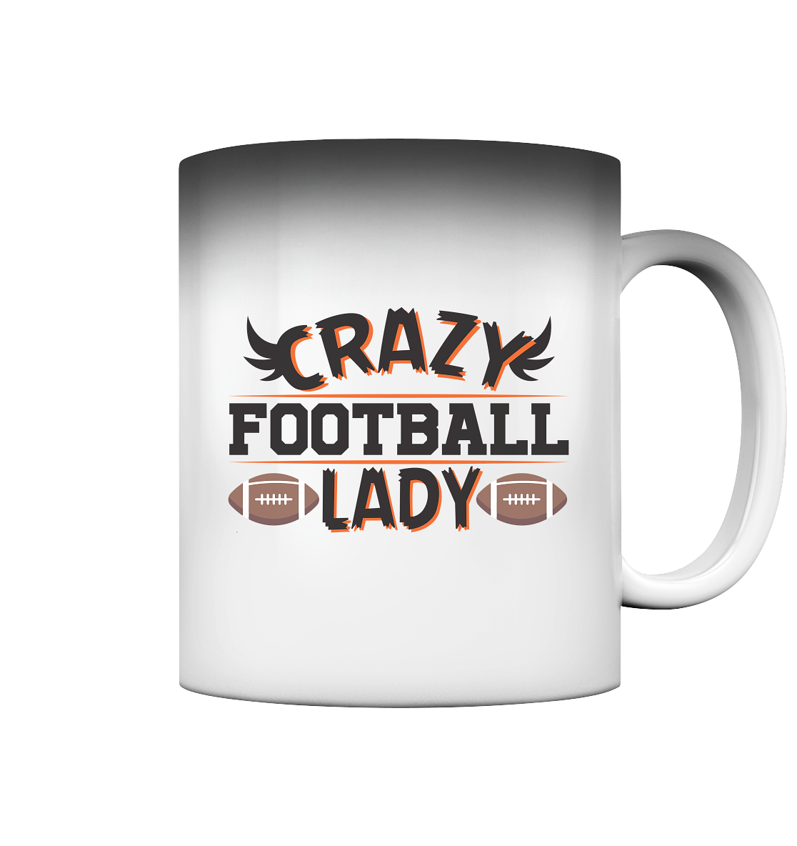 Crazy Football Lady - Magic Mug