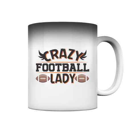 Crazy Football Lady - Magic Mug
