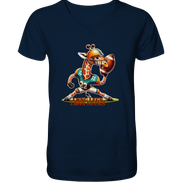 Giraffe - Mens Organic V-Neck Shirt