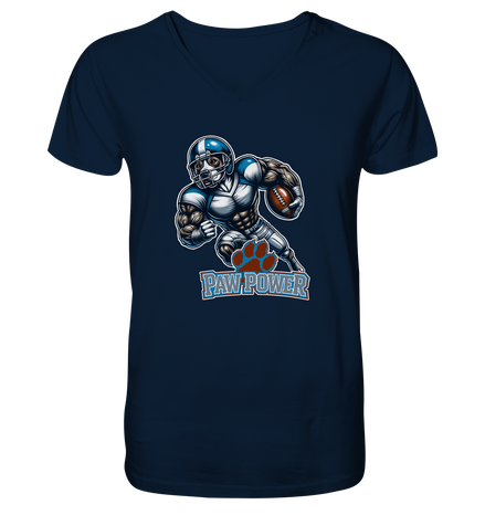 Paw Power - Mens Organic V-Neck Shirt