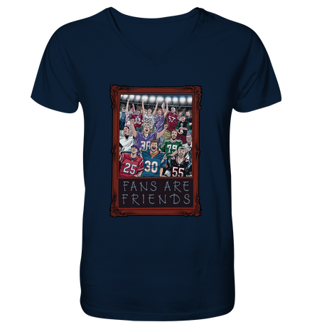 Fans are Friends  - Mens Organic V-Neck Shirt
