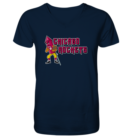 Chicago Rockets - Mens Organic V-Neck Shirt