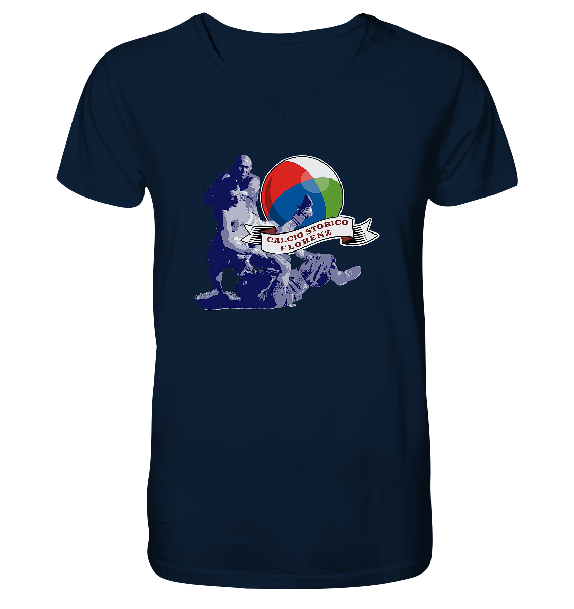 Calcio Storico - Mens Organic V-Neck Shirt