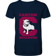 Canton Bulldogs - Mens Organic V-Neck Shirt