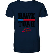 Hawk Tuah - Men's Organic V-Neck Shirt