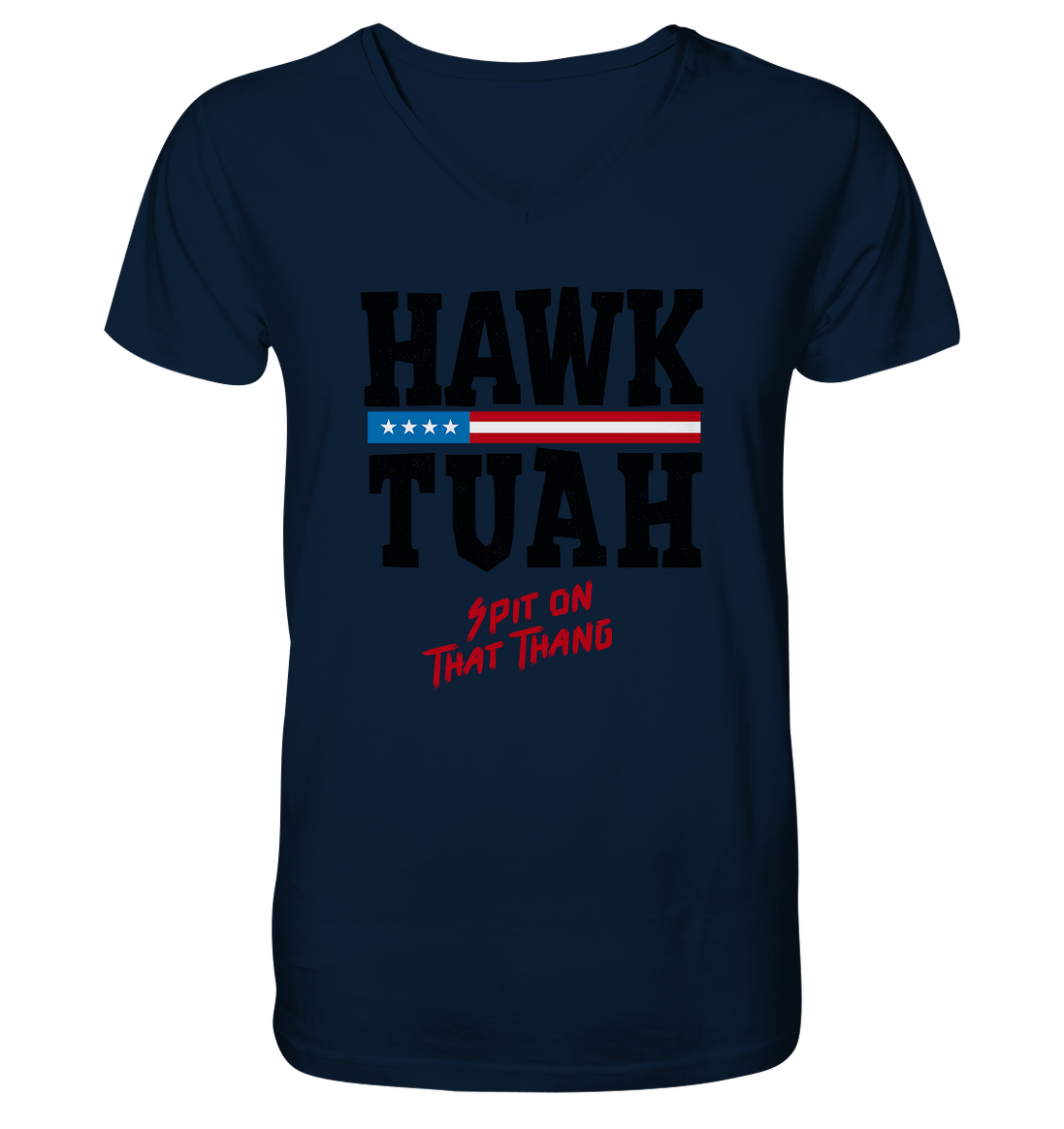 Hawk Tuah - Men's Organic V-Neck Shirt