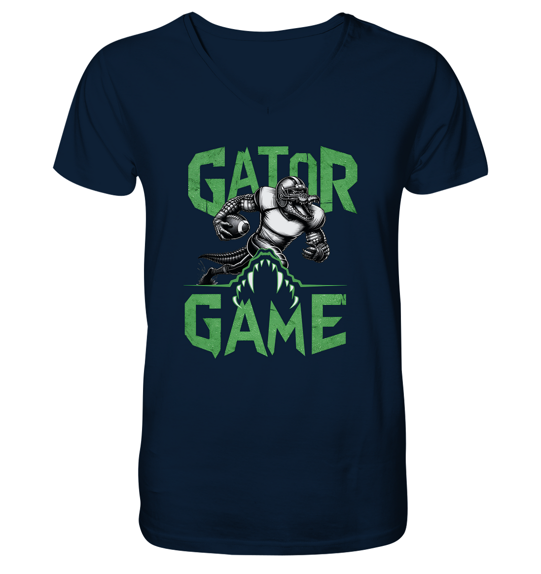 Gator Game - Mens Organic V-Neck Shirt
