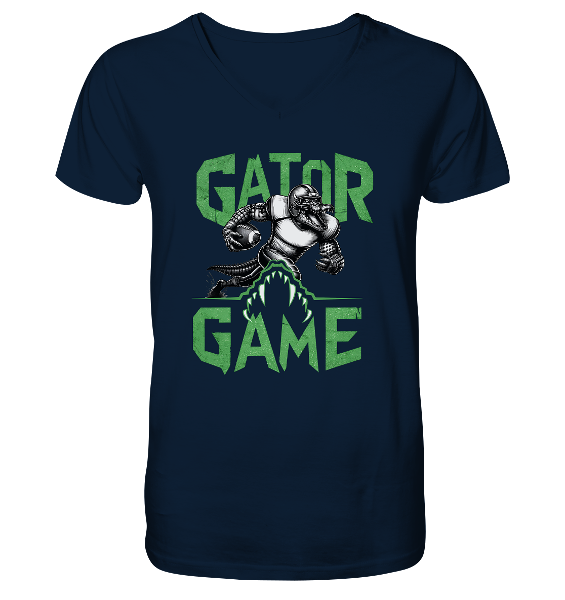 Gator Game - Mens Organic V-Neck Shirt